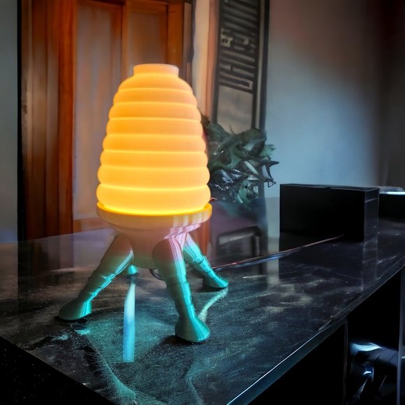 Space Age Mid Century Modern Hive Lamp LED Bulb Retro Style 60s 70s Rainbow MCM - Picture 1 of 7